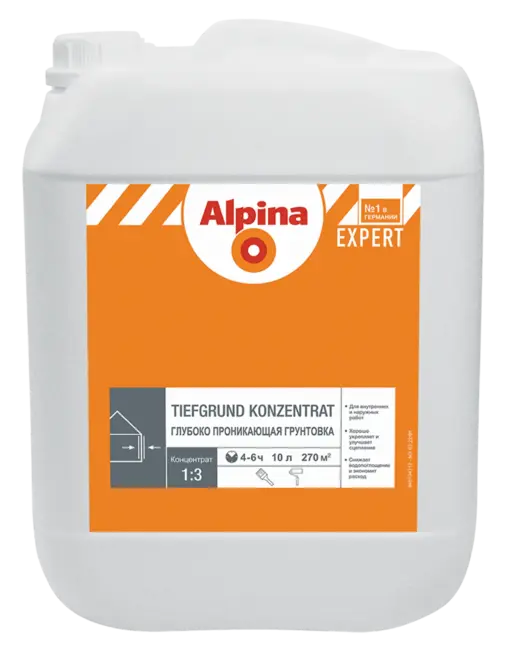 Alpina Linnimax Expert Tiefgrund Konzentrat грунтовка глубокого проникновения концентрат (10 л)