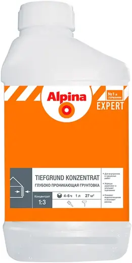 Alpina Expert Tiefgrund Konzentrat грунтовка глубокого проникновения концентрат (1 л)