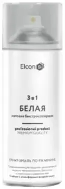 Elcon грунт-эмаль по ржавчине 3 в 1 (520 мл) белая RAL 9003