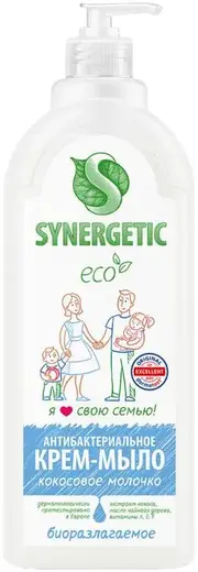 Синергетик Кокосовое Молочко крем-мыло антибактериальное (1 л)