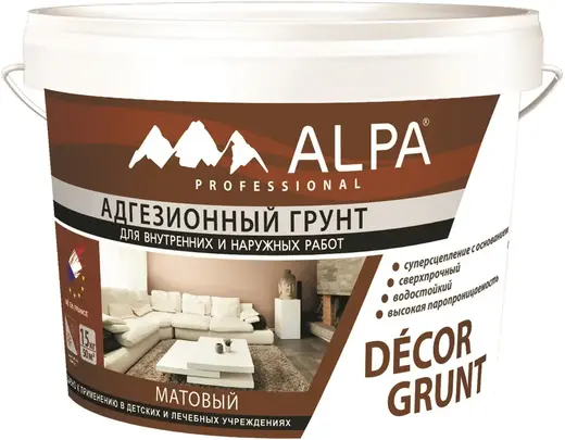 Alpa Professional Decor Grunt адгезионный грунт (10 л)