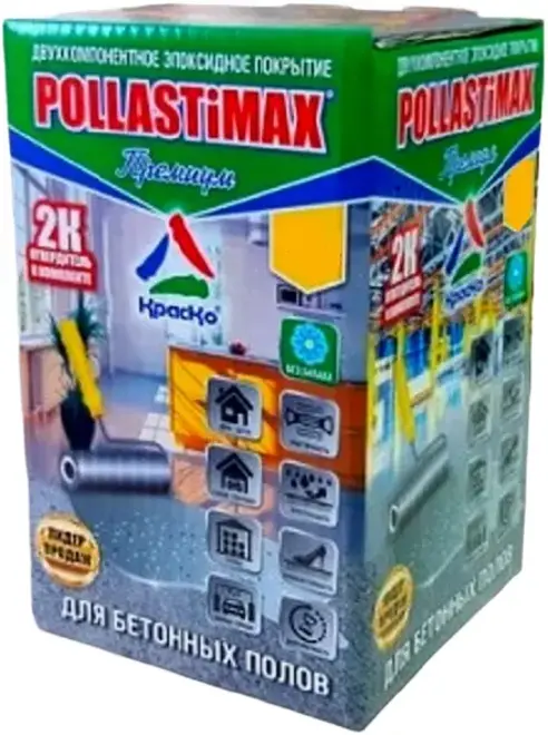 Красковия Pollastimax Премиум двухкомпонентное эпоксидное покрытие для бетонных полов (6.3 кг)