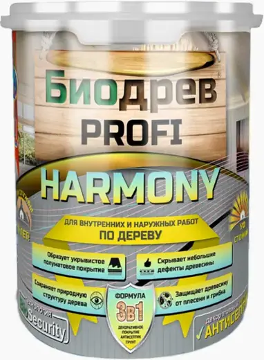 Краско Биодрев Profi Harmony декоративное покрытие антисептик грунт 3 в 1 (1 кг)