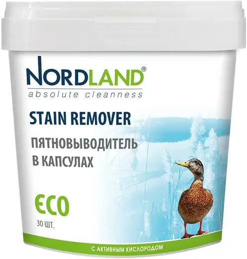 Nordland Stain Remover Eco пятновыводитель в капсулах с активным кислородом (30 капсул)
