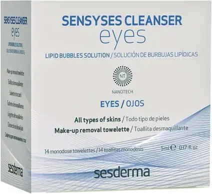 Sesderma Sensyses Cleanser Eyes салфетки для снятия макияжа с глаз (14 салфеток в пачке)