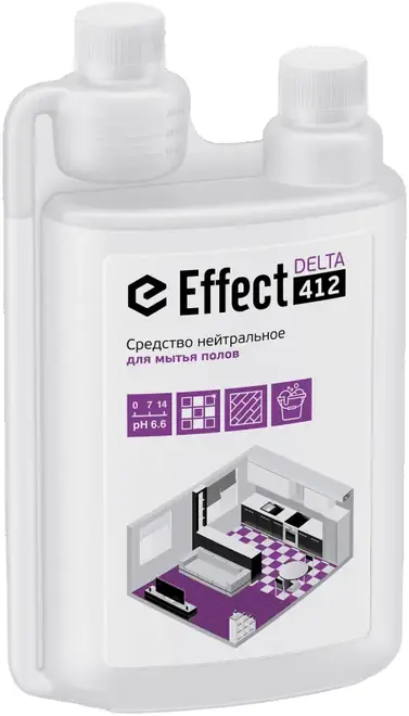 Effect Delta 412 средство нейтральное для мытья пола (1 л)