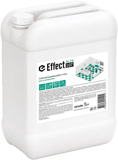 Effect Alfa 107 самозагущающийся гель для сантехники (5 л)
