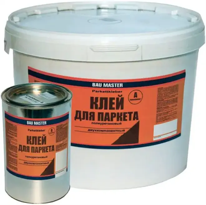 Bau Master Parkettkleber 2-комп полиуретановый клей для паркета (8.1 кг (7.2 кг + 900 г)