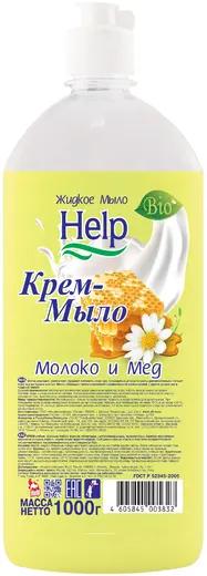 Help Молоко и Мед мыло жидкое (1 л)