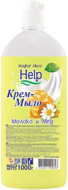 Help Молоко и Мед мыло жидкое (1 л)