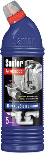 Санфор Антизасор средство для труб в ванной (750 мл)
