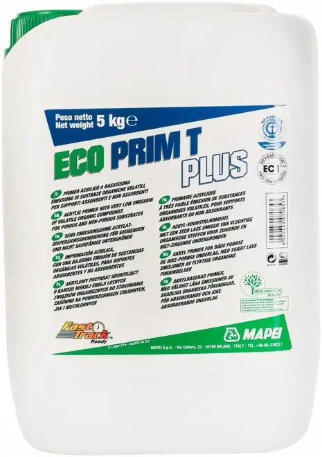 Mapei Eco Prim T Plus универсальная грунтовка для внутренних работ (5 кг)