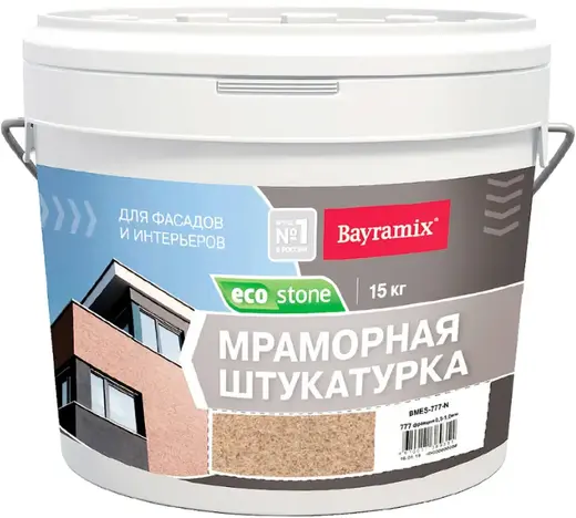 Bayramix Ecostone мраморная штукатурка для фасадов и интерьеров (15 кг) №777