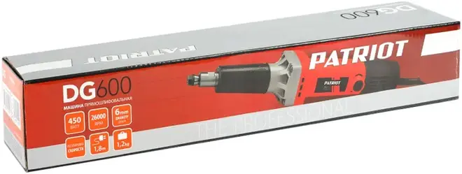 Патриот DG 600 машина прямошлифовальная