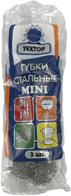 Textop Mini губки стальные (набор 3 губки)