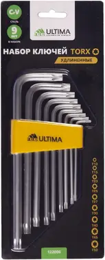 Ultima набор ключей шестигранных удлиненных (10-50 мм)