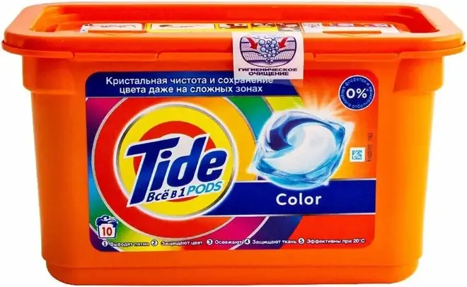 Тайд Pods Color капсулы для стирки (10 капсул)