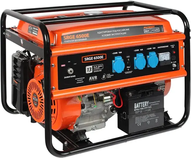 Патриот Max Power SRGE 6500Е бензиновый генератор (5500 Вт)