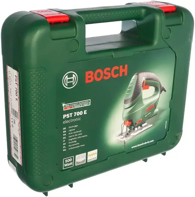 Bosch PST 700 E Compact лобзик электрический (500 Вт, 220 В, 500-3100 ход/мин) №0.603.3a0.020