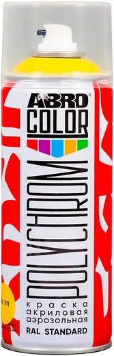 Abro Color Polychrome краска акриловая аэрозольная (400 мл) цинково-желтая