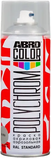 Abro Color Polychrome краска акриловая аэрозольная (400 мл) бело-алюминиевая