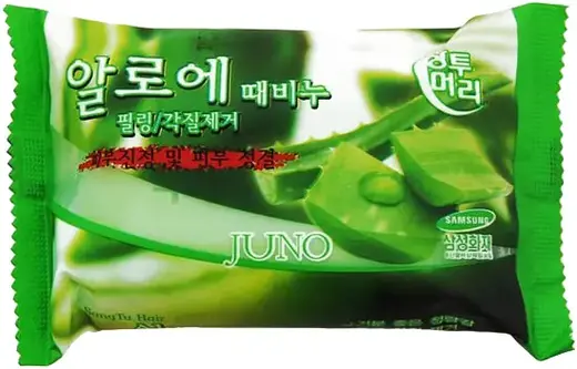 Juno Aloe Peeling Soap мыло с алоэ отшелушивающее (150 г)