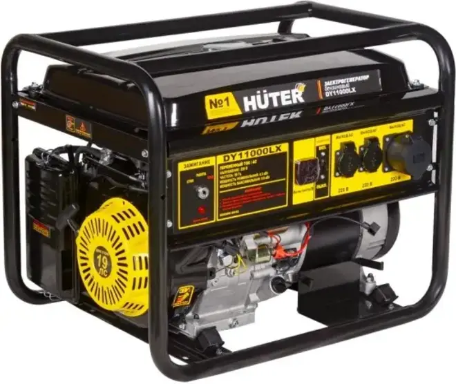 Huter DY11000LX бензиновый генератор (8500/9000 Вт)