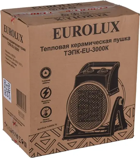 Eurolux ТЭПК-EU-3000К пушка тепловая электрическая круглая 3000К