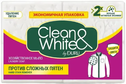 Duru Clean & White против Пятен мыло хозяйственное (480 г)
