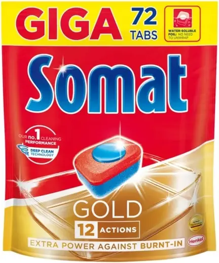 Сомат Gold таблетки для посудомоечных машин (72 таблетки)