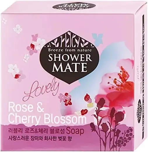 Kerasys Shower Mate Lovely Rose & Cherry Blossom мыло косметическое роза и цветущая вишня (100 г)