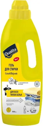 Qualita Optima Care & Refresh с Экстрактом Хлопка гель для стирки белья (1 л) 1 бутылка