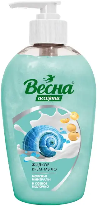Весна Ассорти Морские Минералы и Соевое Молочко крем-мыло жидкое (280 мл)