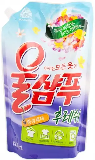 Kerasys Wool Shampoo Fresh жидкое средство для стирки деликатных тканей (1.3 л)