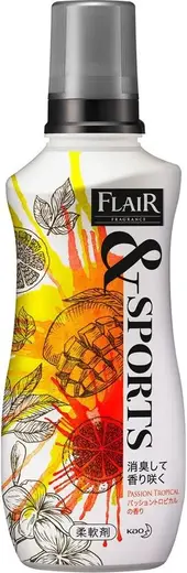 Kao Fragrance Flair & Sports Passion Tropical кондиционер с активной дезодорирующей формулой (540 мл)