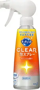 Kao Cucute Clear Bubble Spray Orange спрей-пенка для мытья посуды с ароматом апельсина (300 мл)