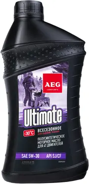 AEG Lubricants Ultimate SAE 5W-30 масло моторное полусинтетическое зимнее (600 мл)