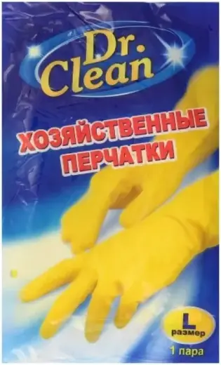Чиртон Dr.Clean Доктор Клин хозяйственные перчатки (L)