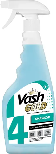 Vash Gold 4 силикон-спрей для мытья зеркал, стекла и пластика (500 мл)