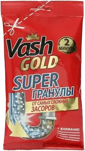 Vash Gold Super Гранулы средство для прочистки труб (70 г)