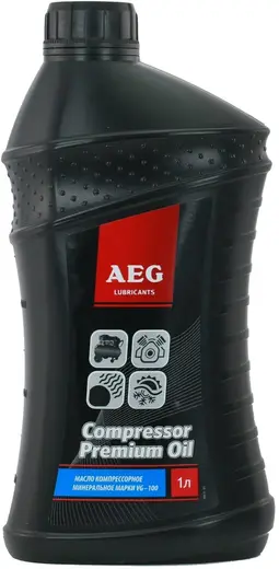 AEG Lubricants Compressor Premium Oil VG-100 масло минеральное компрессорное (1 л)