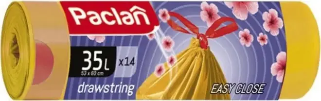 Paclan Aroma Drawsring мешки для мусора с тесьмой (14 пакетов) 35 л