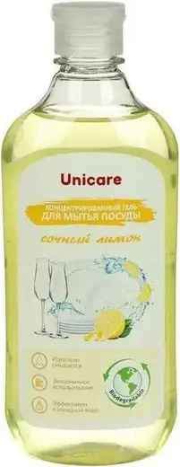 Unicare Сочный Лимон концентрированный гель для мытья посуды (500 мл)