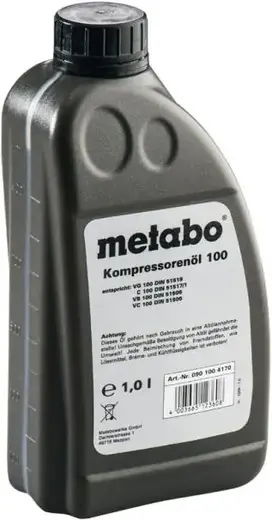 Metabo 100 масло компрессорное (1 л)