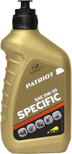 Патриот Specific 5W-30 SJ/CF масло моторное полусинтетическое (946 мл)