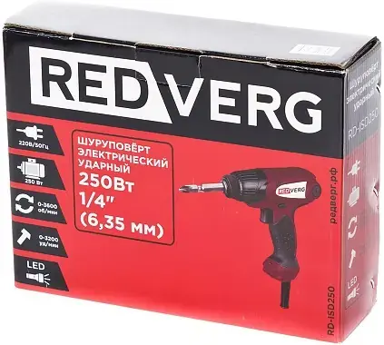 Redverg RD-ISD250 шуруповерт электрический ударный