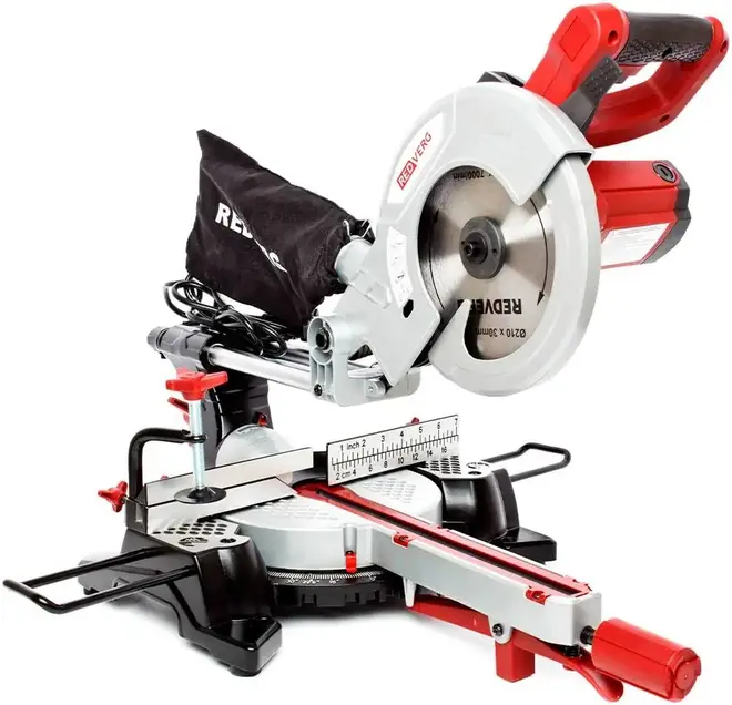 Redverg RD-MS210-1300S пила торцовочная (1300 Вт 220 В) RD-MS210-1300S