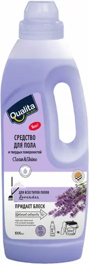 Qualita Clean & Shine Lavander средство для пола и твердых поверхностей концентрат (1 л)