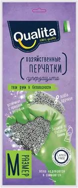 Qualita хозяйственные перчатки особопрочные (М)