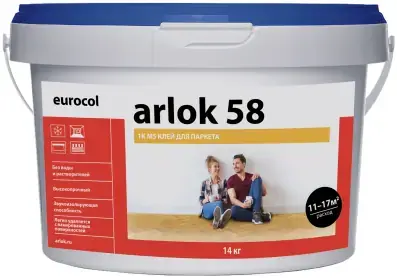 Forbo Eurocol Arlok 58 1-K SMP эластичный паркетный клей (14 кг)